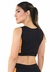 Cropped Fitness Preto Detalhe Amarelo Top | REF: CC17 - Move Body