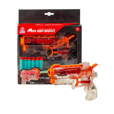 Brinquedo lança projétil e água 37x17cm - Mona-kids