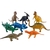 Kit com 8 Dinossauro de Brinquedo Miniatura em Borracha 99 - Toys - loja online