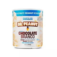 PASTA DE AMENDOIM DR PEANUT 600G SABOR CHOCOLATE BRANCO