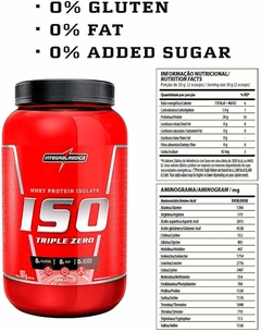 WHEY PROTEIN ISOLADO TRIPLE ZERO INTEGRALMEDICA MORANGO - comprar online