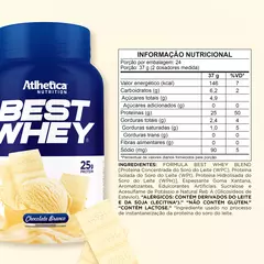 WHEY BEST ATLHETICA CHOCHOLATE BRANCO - comprar online