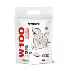 Nutrata W100 Whey Concentrado 900g refil - Creme de Coco