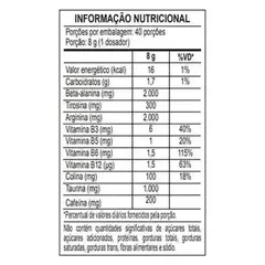PRÉ TREINO HUGER 320G SABOR BLUE RAZZ - comprar online