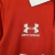 Kit Infantil Universidad Católica II Under Armour 23/24 - Vermelho com detalhes em azul e branco - Cadfer Sports
