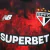 Camisa São Paulo III 24/25 - Torcedor New Balance Feminina - Vermelha e preta e Com Patrocínio en internet