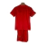 Kit Infantil Sevilla II Castore 23/24 - Vermelho com ondulações cinza e dourado - comprar online