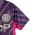 Imagem do Kit Infantil Manchester City Goleiro Puma 23/24 - Roxo com detalhes em rosa e dourado