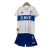 Kit Infantil Universidad Católica I Under Armour 23/24 - Branco com detalhes em azul e vermelho