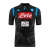 Camisa Retrô Napoli II 2018/19 - Masculina Kappa - Preta com detalhes em azul