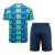 Kit Treino adulto - Camisa e Shorts - Barcelona Nike Edição especial 24/25 - Verde e azul com detalhes em vermelho - comprar online