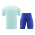 Kit Treino adulto - Camisa e Shorts - Seleção Espanha Adidas 24/25 - Azul com detalhes em vermelho e branco - comprar online