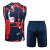 Kit Treino adulto - Camisa e Shorts - Paris Saint-Germain Nike 24/25 - Branco e azul com detalhes em vermelho - comprar online