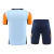 Kit Treino adulto - Camisa e Shorts - Real Madrid Adidas 24/25 - Azul com detalhes em laranja - comprar online