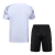 Kit Treino adulto - Camisa e Shorts - Real Madrid Adidas 24/25 - Branco com detalhes em cinza e laranja e amarelo - comprar online