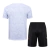 Kit Treino adulto - Camisa e Shorts - Real Madrid Adidas 24/25 - Branco com detalhes em cinza e laranja e amarelo - comprar online