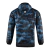 Jaqueta Corta-Vento Napoli Treino 24/25 - Masculina EA7 - Preta com detalhes em azul