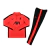 Conjunto Liverpool Treino 23/24 - Masculino Nike - Laranja com detalhes em preto en internet