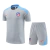 Kit Treino adulto - Camisa e Shorts - Atlético de Madrid Nike 24/25 - Cinza com detalhes em azul - comprar online