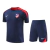 Kit Treino adulto - Camisa e Shorts - Atlético de Madrid Nike 24/25 - Azul com detalhes em vermelho