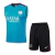 Kit Treino adulto - Camisa e Shorts - Paris Saint-Germain Nike 24/25 - Azul e preto com detalhes em vinho