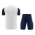 Kit Treino adulto - Camisa e Shorts - Ajax Adidas 23/24 - Branco e azul com detalhes em verde - comprar online