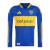 Camisa Boca Juniors I manga longa 24/25 - Torcedor Adidas Masculina - Azul com detalhes em amarelo