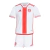 Kit Infantil Internacional II 24/25 - Adidas - Branco com detalhes em vermelho