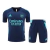 Kit Treino adulto - Camisa e Shorts - Arsenal Adidas 24/25 - Azul com detalhes em verde