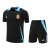 Kit Treino adulto - Camisa e Shorts - Seleção Argentina Adidas 24/25 - Preto com detalhes em azul - comprar online