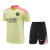 Kit Treino adulto - Camisa e Shorts - Paris Saint-Germain Nike 24/25 - Amarelo e preto com detalhes em rosa - comprar online