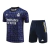 Kit Treino adulto - Camisa e Shorts - Real Madrid Adidas 24/25 - Azul com detalhes em roxo - comprar online