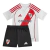 Kit Infantil River Plate I 24/25 - Adidas - Branco e preto com detalhes em vermelho