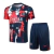 Kit Treino adulto - Camisa e Shorts - Paris Saint-Germain Nike 24/25 - Azul com detalhes em vermelho e branco