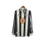 Camisa Retrô Newcastle 1997/1999 manga longa - Masculina Adidas - Branca com listras pretas e detalhes em azul