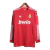 Camisa Retrô Real Madrid II 11/12 manga longa - Masculina Adidas - Vermelha com detalhes em branco