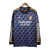 Camisa Real Madrid II 23/24 manga Longa - Torcedor Adidas Masculina - Azul com detalhes em amarelo e branco e roxo