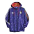 Jaqueta Corta-Vento Real Madrid 23/24 - Masculina Adidas colab com Gucci - Azul com detalhes em amarelo e verde e vermelho