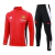 Conjunto Manchester United Treino 24/25 - Masculino Adidas - Vermelho e preto