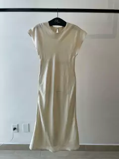 VESTIDO MIDI MANGA MORCEGO LINHO PURO - comprar online
