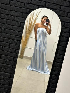 VESTIDO TOMARA QUE CAIA JULIA LINHO