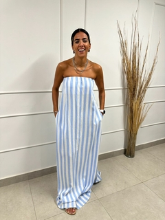 VESTIDO TOMARA QUE CAIA JULIA LINHO - comprar online