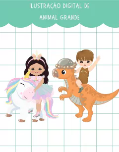 Ilustração Digital Animais Grandes