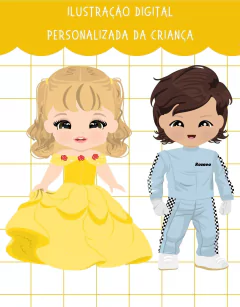 Ilustração Digital Personalizada Premium