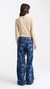 Jean wide leg vaca azul - comprar online