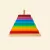 Torre de Encastre Clásica - Pirámide de Colores en Madera - comprar online