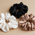 Pack Mix de 3 coleteros (scrunchies) de seda de morera 5 cm 19 momme