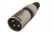 CONECTOR PLUG XLR CANON MACHO PRETO 3 PINOS PROFISSIONAL - loja online