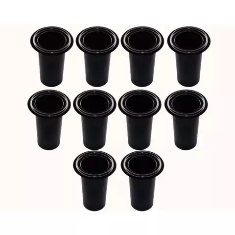 Kit 10 Aero duto3" para caixa de som acústica preto plástico