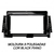 MOLDURA PAINEL 2 DIN NISSAN KICKS 9 POL 16 Á 21 BLACK PIANO - comprar online